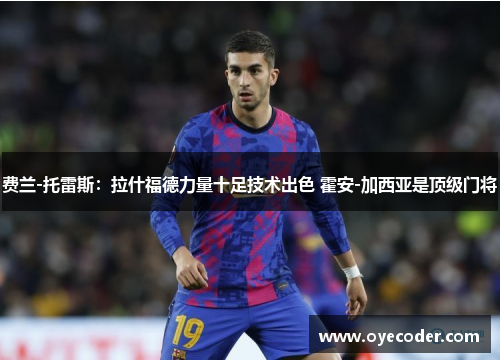 费兰-托雷斯:拉什福德力量十足技术出色 霍安-加西亚是顶级门将